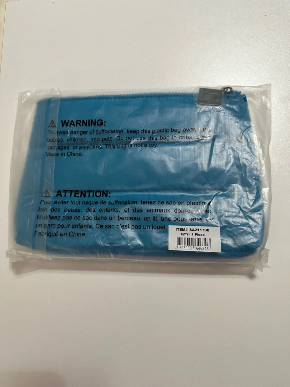 SkinCeuticals Turquoise Quilted Cosmetic Pouch